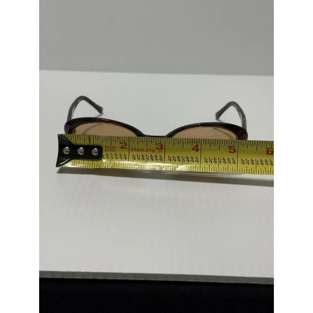 VTG GUESS GU 646 LUXE DA/BLK-1 Womens Brown Semi Cat Eye Eyeglasses FRAMES ONLY